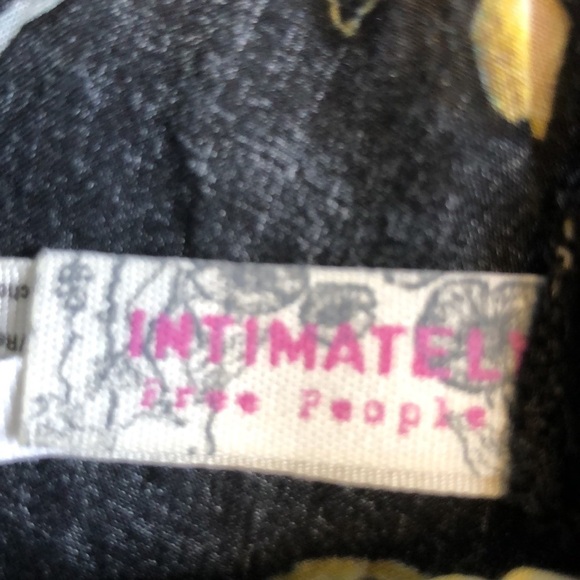 Intimately by Free People Raw Ruffle Floral Tunic Dress in Black Size XS - Picture 3 of 14